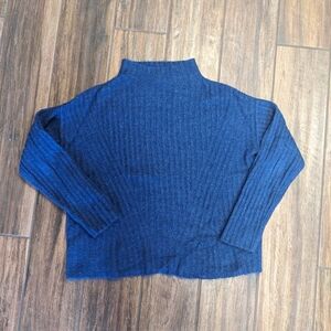 Old Navy Small Sweater Blue mock neck fuzzy
